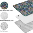 thumbnail image 5 of Blue Pioneer Flower and Paisley Pattern Bathroom Rugs Sets 3 Piece,Toilet Cover Set,Absorbent Non Slip Bathroom Mats Sets with U-Shaped Contour Rug Toilet Rug Set, 5 of 5