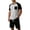 Black_#01, variant on Sewkxo Mens Pajamas Set Lightweight Summer Pjs Sleepwear Soft Comfy Short Sleeve Sleep Set With Pocket,Pink 4XL