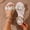 Gold, variant on YHAJDS Women's Bohemian Sandals Toe Post Floral Embellishment Elastic Strap Roman Flat Shoes Summer Vacation