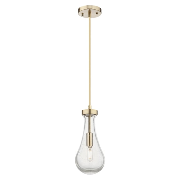 451-1P-CB-G451-5SDY Innovations Lighting Owego - 1 Light Cord Hung Pendant-12.13 Inch Tall and 5.13 Inch Wide-Champagne Bronze Finish-Seedy Glass