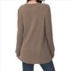 thumbnail image 4 of Camisas de Larga para Mujer, Suéteres Largos con Bolsillos, Túnicas Holgadas Café M, 4 of 5