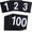 Black, variant on 25Pcs Table Numbers 1-25, 3.7x4 Inch Plastic Table Numbers, Double Sided Table Number Cards - for Wedding Reception Restaurant Table Numbers Place Cards, White