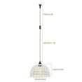 thumbnail image 2 of IC INSTANT COACH 1-Light Pendant Light, Dense Paper Birch Woven Basket Chandelier with Twist Hemp Hanging Cord E26 Plug in Coastal Pendant Light Fixtures for Dining Room Living Room Kitchen Island Foy, 2 of 5