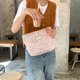 thumbnail image 1 of Bolso De Maquillaje Bolso de cosméticos Jacquard de gran capacidad para mujer, de belleza con cremallera, uso diario suave, 1 of 8