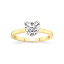 3 Carat IGI Certified Heart Shape Lab Grown Diamond Engagement Ring | 14K Yellow Gold | Mystic Secret Halo Lab Diamond Ring | FG-VS1-VS2 Quality Friendly Diamonds