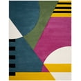 thumbnail image 2 of Safavieh Hollywood Priscilla Abstract Area Rug, Peacock Blue/Fuchsia, 8' x 10', 2 of 8