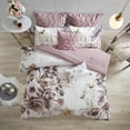 thumbnail image 4 of Home Essence Maddy 8 Piece Blush Cotton Floral Comforter Set, Queen, 4 of 17