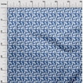 thumbnail image 3 of oneOone Velvet Medium Blue Fabric Geometrical Sewing Material Print Fabric By The Yard 58 Inch Wide, 3 of 5