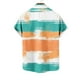 thumbnail image 5 of Blusa y camisa de manga corta con cuello vuelto para hombre, informal, a la moda, con estampado de bolsillo y botones, de poliéster., 5 of 5