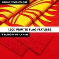 thumbnail image 5 of G128 Combo Pack: 6 Ft Tangle Free Spinning Flagpole (White) & Kyrgyzstan Flag 3x5 Ft Printed 150D Polyester, Brass Grommets (Flag Included) Aluminum Flag Pole, 5 of 9