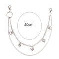 thumbnail image 6 of Visland Anti-deform Pants Chain Eye-catching Alloy Double-layer Heart Shape Body Jewelry for Daily Use, 6 of 9