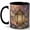 Black, variant on Glowing Lantern Coffee Mug, Night Garden Mug for Women, Watercolor Lantern with Moths, Flowers and Moonlight, Cozy Fantasy Gift, Ceramic 11 Oz Cup