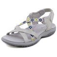 thumbnail image 1 of Sandalias de tiras Sandalias deportivas Sandalias de playa de verano con punta abierta para mujer (42) Gris, 1 of 9