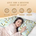 thumbnail image 6 of Fuzoiu Bees Print Body Pillowcase 20x54 in,Long Pillow Case, Microfiber Body Pillow Cover, Soft and Breathable Pillowcase, 6 of 7