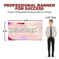 thumbnail image 2 of Nail Salon Large Banners and Signs for Outdoor by DreamController-Polyester Banner with 4 Holes for Easy Hang Indoor & Outdoor|4x1 Feet HD Banner to Promote Church| Made in USA, 2 of 6
