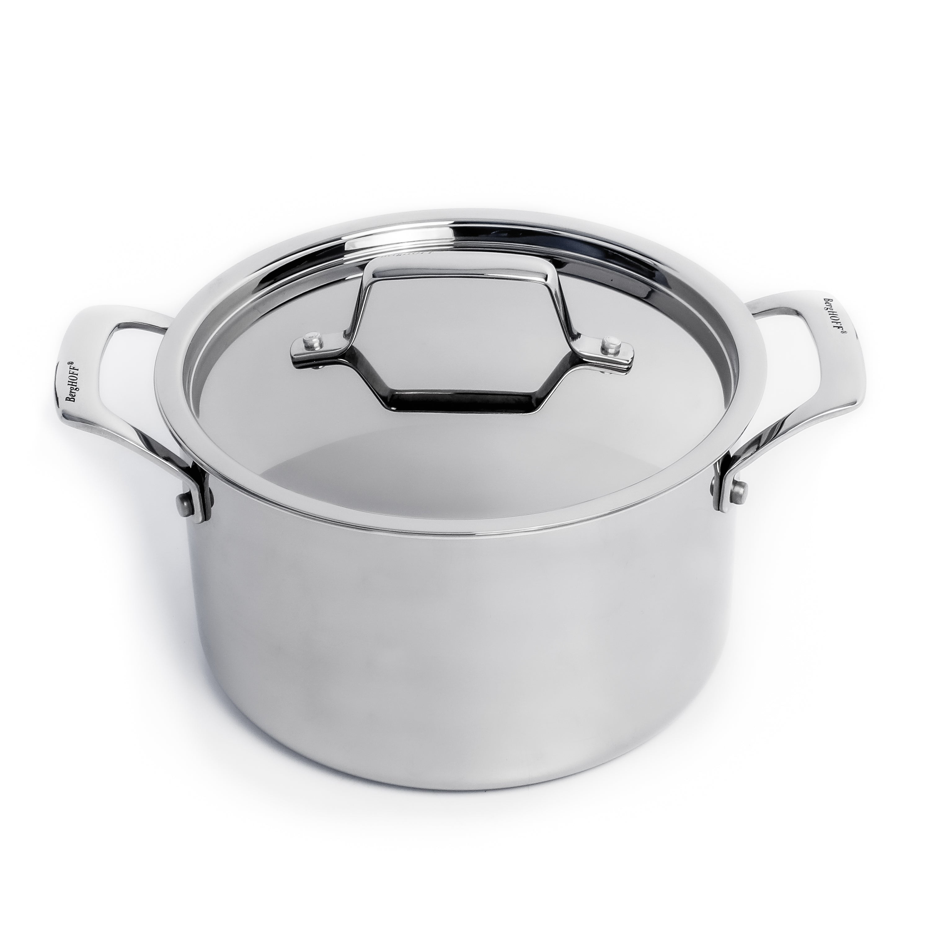 BergHOFF Professional Stainless Steel 10/18 TriPly 4Qt Stock Pot with