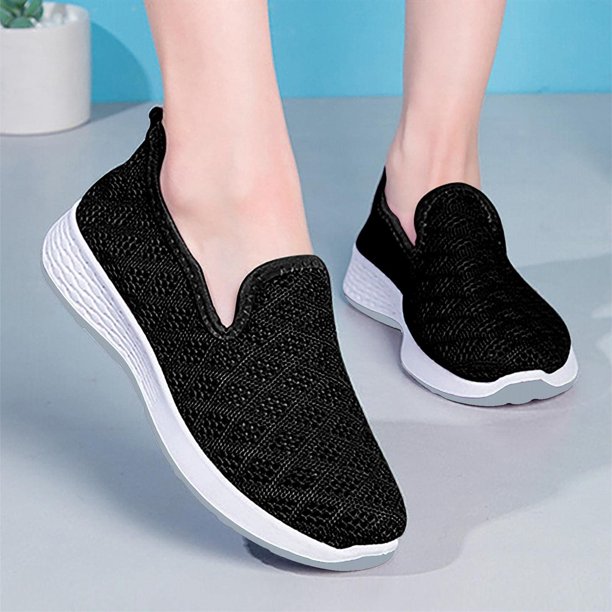 Zapatos con estampado floral y punta redonda para mujer Zapatillas de lona planas con parte superior baja Zapatillas informales Wmkox8yii shalkjhdk1725