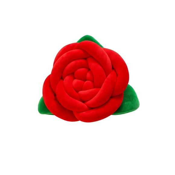SLYNSHome Flower Pillow Cushion Decorative Rose Shaped Plush Throw Pillow for Bedroom Sofa Chair