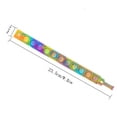 thumbnail image 4 of 2 Pcs Pops Bubble Simple Dimple Toy Fidget Colorful Silicone Bracelet Anxiety Sensory Band, Luminous Orange Bracelet, 4 of 7