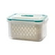 thumbnail image 4 of Juego de contenedores para almacenamiento en nevera - caja 3 en 1 para guardar alimentos con cuchara desmontable, tapa impermeable, plástico sin BPA para frutas, verduras y carne, 4 of 7