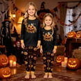 thumbnail image 6 of Racifhz Matching Family Pajamas Halloween Loungewear Set Soft Long Sleeve Top and Pants Cozy Holiday Printed Sleepwear Perfect for Autumn Fall Family Photos and Halloween Gifts, 6 of 7