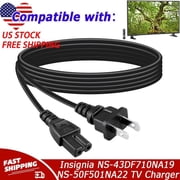 AC Power Cord Cable Compatible with Insignia NS-43DF710NA19 NS-50F501NA22 NS-50F301NA22 TV