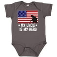 thumbnail image 3 of Inktastic Military Uncle is My Hero Us Flag Boys or Girls Baby Bodysuit, 3 of 5
