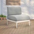 thumbnail image 3 of Patioflare Leaf Modular Armless Patio Chair, Grey, 3 of 8