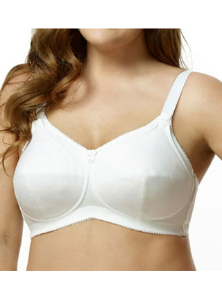 Elila WHITE Embroidered Microfiber Soft-cup Bra, US 40A, UK 40A
