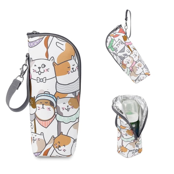 Baby Bottle Travel Bag Warmer Cooler, Portable Storage Container For Daycare, Insulated Travel Accessories For Mom (E)