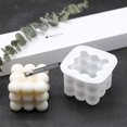 thumbnail image 3 of Moldes para velas de silicona, cubo 3D, molde de silicona, cera de soja, molde para velas, jabón hecho a mano, adornos artesanales, 3 of 5