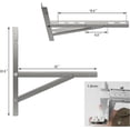 thumbnail image 2 of Stainless Steel Mini Split Bracket Wall Mounting Support For Outdoor Window Air Conditioner Heat Pump Systems, Universal, 9000-18000 Btu Condenser (90, 2 of 5