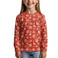thumbnail image 3 of DISNIMO Christmas Snowflake Girls Shirt Long Sleeve Tee Shirts for Girls Fall Shirts Size 3-4 Girls Clothes Soft Girl Tops Cute Kids Outifts Girls Crew Neck T Shirt Kids Holiday Outfits for Girls, 3 of 7