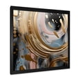 thumbnail image 2 of Designart "Infinity Circles in Golden and Pink Abstract VI" Abstract Framed Wall Art Decor - Modern Pink Abstract Shapes Bedroom Framed Canvas Wall Art, 2 of 6