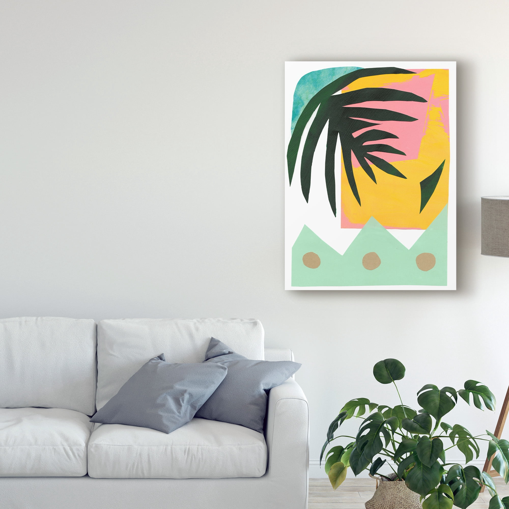 Trademark Fine Art 'South Beach Palm II' Canvas Art by Renee W. Stramel