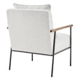thumbnail image 5 of NPD Furniture Quinton 19.5" Fabric Plywood Accent Arm Chair in Beige, 5 of 10