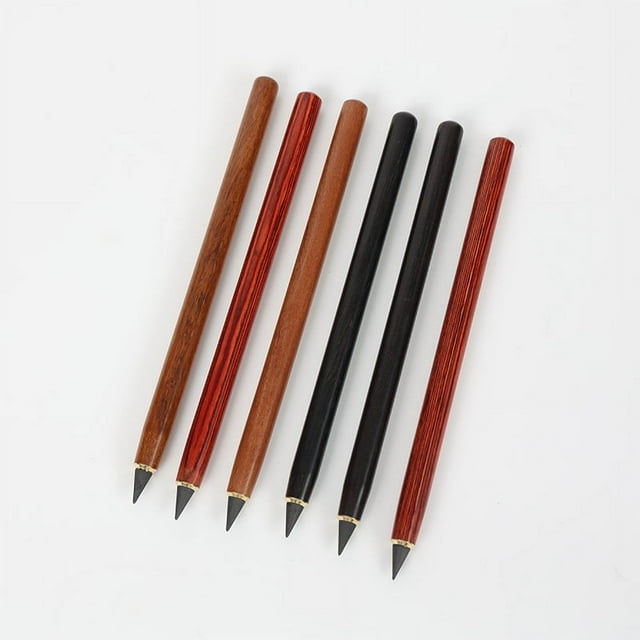 Lápiz de madera de tecnología negra, lápiz eterno, núcleo de grafito, lápiz sin afilar, útiles escolares, no se puede terminar de pintar constantemente, lápiz de madera