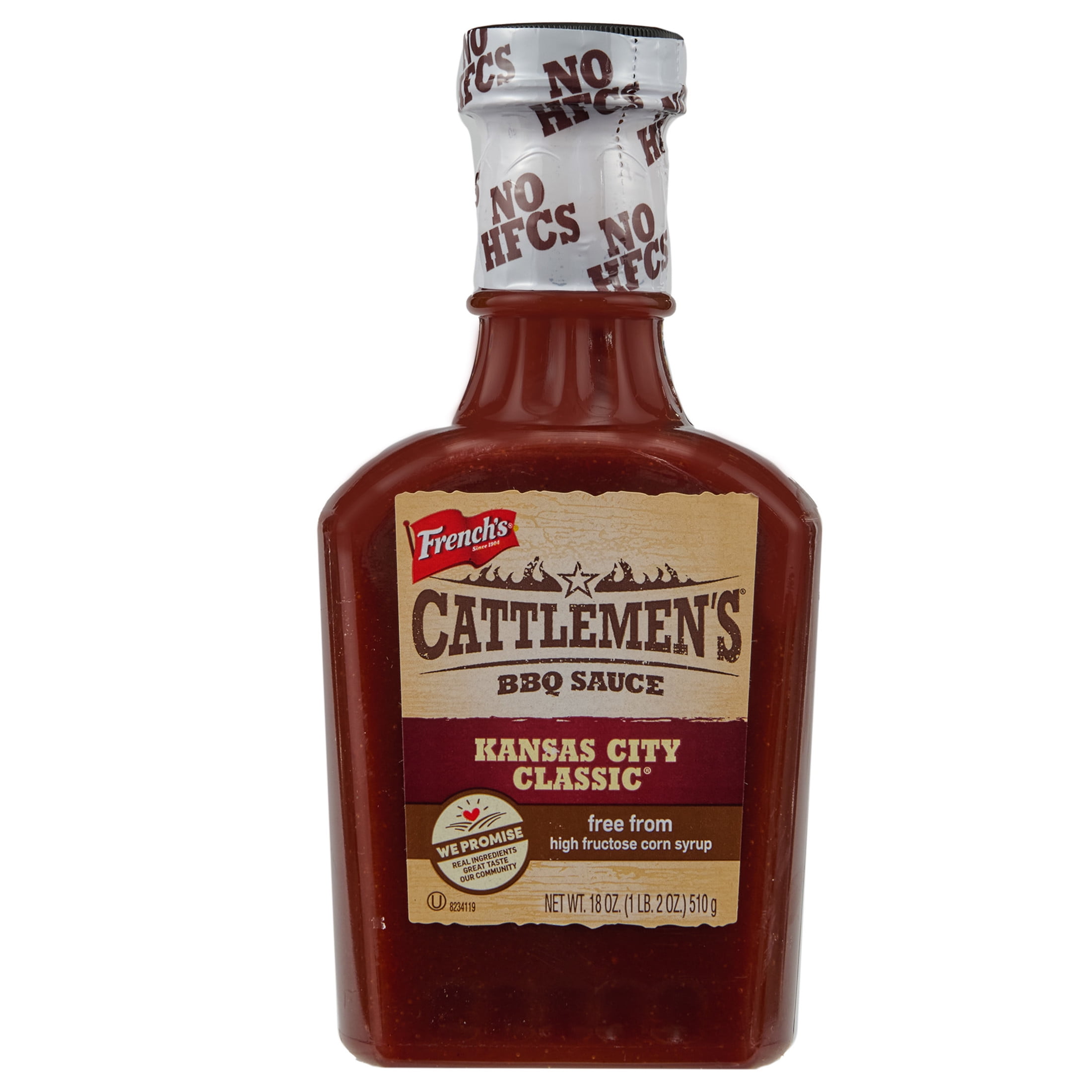 (12 pack) Cattlemen's Kosher Kansas City Classic BBQ Sauce, 18.0 oz Bottle