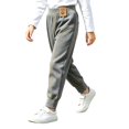 thumbnail image 5 of Antinious Boys Girls Solid Fleece Lined Elastic Waist Full Length Pants Leggings, 5 of 5