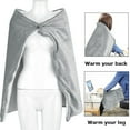 thumbnail image 3 of USB Heated Shawl Wrap Blanket – Fast Heating 40-50°C for Home, Office, Outdoor, and Car Use – Washable Design with Removable Heating Pad – Ideal for Arthritis Relief and Comfort on Cold Days, 3 of 9