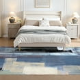 thumbnail image 3 of Cocosity 8' x 10' Modern Abstract Carpet Distressed Machine Washable Non-slip Soft Suitable for Living Room Bedroom Office, 3 of 7