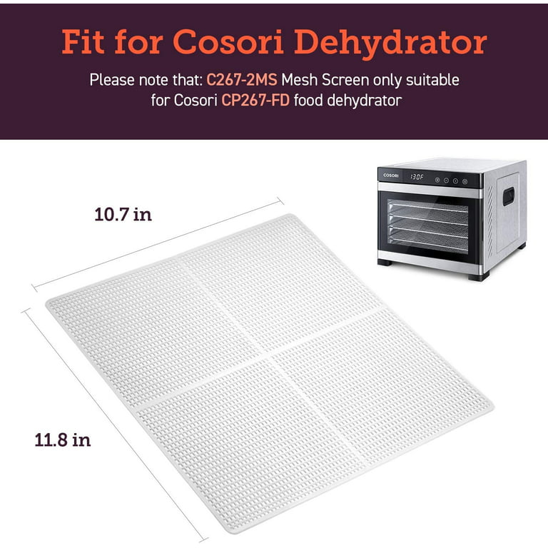 Cosori Food Dehydrator for Jerky, 176°F Temperature Control, 5 Stainless Steel Trays Dryer Machine