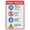 Warning Sign 4, variant on Pool Safety Rules Sign 8"x12" Metal Aluminum Signs, Weather Resistant, Weatherproof, Indoor Or Outdoor