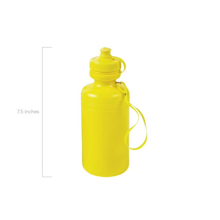 Bulk Water Bottles for Kids - (Pack of 12) 18 Oz - 7.5 Inch Bpa-Free Plastic