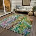 thumbnail image 6 of Addison Rugs Chantille Indoor/Outdoor Contemporary Abstract Green Washable Rectangle Rug, 3' x 5', 6 of 6