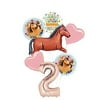 Mayflower Products Spirit Riding Free Party Supplies 2nd Birthday Brown Horse Balloon Bouquet Decorations