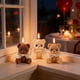 thumbnail image 1 of Adorno de vela aromática de oso | Regalo de San Valentín | Cera de soja | Café, Caqui, Beige | 6,2x5x4cm | Decorativo, Portátil | Centro de mesa | Objeto único de velas coleccionables, 1 of 6