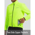 thumbnail image 3 of Qualidyne Chaqueta de Ciclismo para Hombre, Rompevientos Ligero a Prueba de Viento de Running, Abrigo de Ciclismo Transpirable de Secado Rápido y Reflectante, 3 of 7