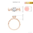 thumbnail image 4 of ANGARA Lab Grown Claw Set Diamond Ivy Scroll Ring for Women in 14K Rose Gold (Size-6.1mm| Color-F-G| Clarity-VS) | April Birthstone, Anniversary, Jewelry Gift for Women | Lab-Grown Diamond Ring, 4 of 6