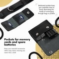 thumbnail image 3 of Coiro Leather Camera Strap for One Camera - Professional Single Leather Camera Harness for Photographers Quick Release Gear DSLR, Black - Padded, 3 of 7